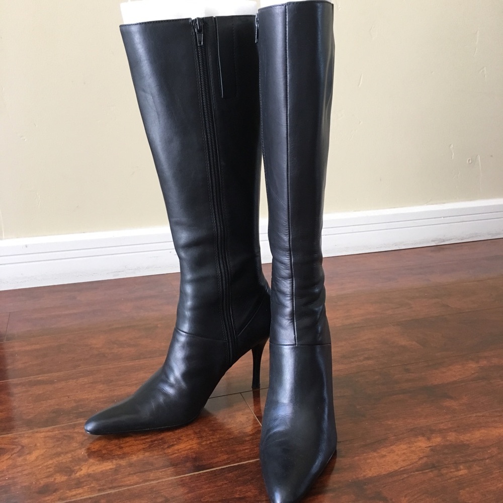 Leather Under-the-Knee Boots